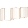 A wooden pet gate is shown against a white background. Náhled obrázku produktu