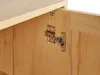 BELIANI Sideboard Hellbraun Rattan mit 2 Türen 1 Offenes Produktbild-Vorschau 8