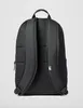 The back view of a black Nike backpack against a light gray background. Produktbild-Vorschau