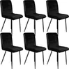 6er Set Esszimmerstühle Küchenstuhl Polsterstuhl Sitzfläche Produktbild-Vorschau 1