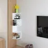 Rohový regál Nástěnný regál s 5 policemi Nástěnný závěsný Náhled obrázku produktu 6