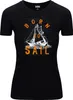 Diarbo T-shirt da donna con stampa marina Born to sail nera Anteprima dell’immagine prodotto 1