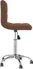 vidaXL Kancelárska stolička Swivel Brown Fabric Náhľad obrázku produktu 4