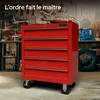 AREBOS® Servante d'atelier rouge | 5 compartiments, Voir les images du produit 5