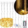 A product image showing a string of LED lights, a remote control, and a USB connector. Anteprima dell’immagine prodotto