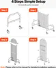 SucceBuy panele ścienne 60 x 164 cm, 2-częściowy stojak na Podgląd zdjęcia produktu 5