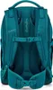 The back of a teal backpack is shown against a white background. Produktbild-Vorschau