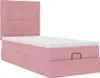 Ottoman-Bett mit Matratzen & LEDs Rosa 100x200 cm Samt Produktbild-Vorschau 5