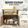 Outsunny Servierwagen Rattan Küchenwagen Produktbild-Vorschau 5