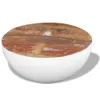 vidaXL Table basse en forme de coupe Vieux bois massif Voir les images du produit 3