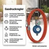 Mucola tubo gas + riduttore di pressione incl. manometro Anteprima dell’immagine prodotto 2