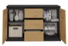Commode combinée ELBE – chêne artisan / anthracite Voir les images du produit 10