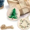 Set di 30 pezzi - Ornamenti in legno da dipingere per Anteprima dell’immagine prodotto 7