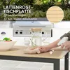 Outsunny Gartentisch Metall 175x78 cm Wetterfest Produktbild-Vorschau 5
