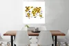 MuchoWow® Poster Weltkarte - Tiere - Gelb 75x75 cm - Wand Produktbild-Vorschau 2