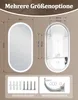 ZMH Lusterko łazienkowe LED Lampa łazienkowa 60 x 120 cm Podgląd zdjęcia produktu 7