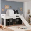 Postel Homestyle4u, patrová, 90x200 cm, s tobogánem, rošt, Náhled obrázku produktu 2