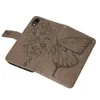 iPhone XR Hülle, Schmetterling Prägung Flip Leder Produktbild-Vorschau 7