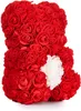 BRUBAKER Rosenbär Blumenbär 25 cm - Blumen Geschenk zum Produktbild-Vorschau 5
