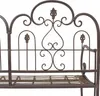 Sitzbank Provence Metall braun Antik Design – Gartenbank Produktbild-Vorschau 8