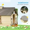 Outsunny Spielhaus für Kinder Holz Kinderspielhaus mit Produktbild-Vorschau 6