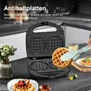 YASHE Mini-Doppelwaffeleisen ABS07-B, 750 W, Antihaft, Produktbild-Vorschau 4
