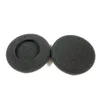 Two black foam ear pads for headphones are shown against a white background. Produktbild-Vorschau