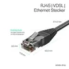 TAE-F Stecker auf RJ45 Stecker, VDSL Routerkabel, schwarz, Produktbild-Vorschau 2