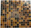 braunes Mosaik mit goldenem Metallicstaub. Poolmosaik in Produktbild-Vorschau 4