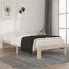 vidaXL Massivholzbett Kiefer 90x200 cm Produktbild-Vorschau 2