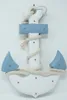 maritime Shabby Dekoration Holzanker mit Seil LED Produktbild-Vorschau 5