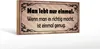 Holzschild Spruch 27x10cm man lebt nur einmal genug Produktbild-Vorschau 2
