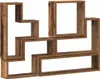 vidaXL Wandplank, wandmontage, gerecycled hout, 96 x 12 x Productafbeelding-voorbeeld 1