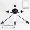 Fossobiubo Deckenlampe aus Metall/Glas in Schwarz/Weiß Produktbild-Vorschau 5