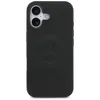 A black iPhone case with the Mercedes-Benz logo embossed on it. Náhľad obrázku produktu