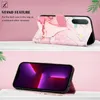 OnePlus Nord CE 5G Hülle, Marmor Motiv Kunstleder Tasche Produktbild-Vorschau 3
