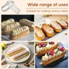 12 Tartelette-Förmchen oval, Edelstahl, mit Löchern, antihaft Produktbild-Vorschau
