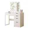 Coiffeuse blanche moderne pour chambre à coucher, avec Voir les images du produit 1