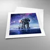 Poster - Poster ohne Rahmen - Kosmonaut Weltraum - 40x40 cm Produktbild-Vorschau 3