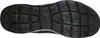 The bottom view of a black sneaker. Voir les images du produit