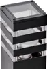 A close-up studio shot of a black and clear outdoor lamp with a white light bulb inside. Náhľad obrázku produktu