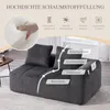 STILVORA Cord-Zweisitzer Sofa mit Rückenkissen, Loungesofa Produktbild-Vorschau 5