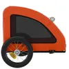 vidaXL Príves na bicykel pre psov Oranžová tkanina Oxford a Náhľad obrázku produktu 6