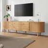 Merax TV-Lowboard mit Schiebetüren und 4 Schubladen, Produktbild-Vorschau 3