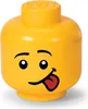 LEGO Aufbewahrungskopf STORAGE HEAD SILLY S 2 Liter gelb Produktbild-Vorschau 7