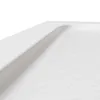 A close-up view of a white shower tray with a textured surface and a curved edge. Podgląd zdjęcia produktu