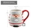 3x Kaffeebecher Kerstman 400ml Streifen Weihnachten Produktbild-Vorschau 5