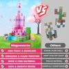 Magnetické stavebnice,100 kusů magnetických stavebnic pro Náhled obrázku produktu 4