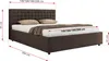 MKS MEBLE Polsterbett Doppelbett PAVO CLASSIC Bett mit Produktbild-Vorschau 6