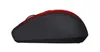 Side view of a red and black wireless mouse on a white background. Produktbild-Vorschau